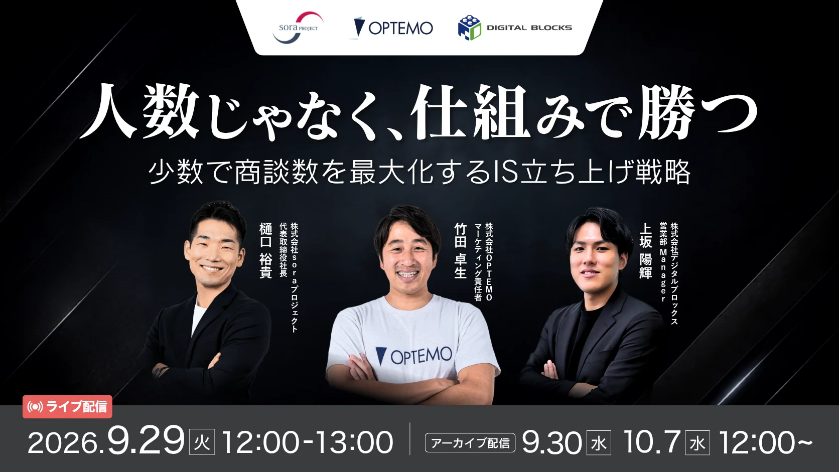 人数じゃなく、仕組みで勝つ〜少数で商談数を最大化するIS立ち上げ戦略〜